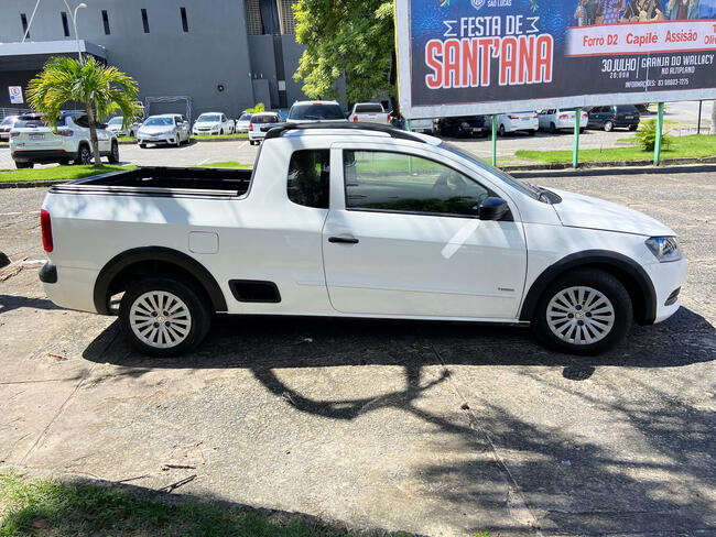 Leilão Online - VW; SAVEIRO 1.6 CE CROSS; 2012/2013; BRANCA; ALCO./GA