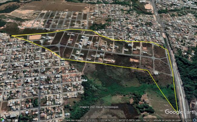 Lote Nº 362, Quadra Nº 38, Zona 045, Sublote 000, Do Portal Bairro Novo, localizado em Divinópolis - MG, bairro Fábio Notini