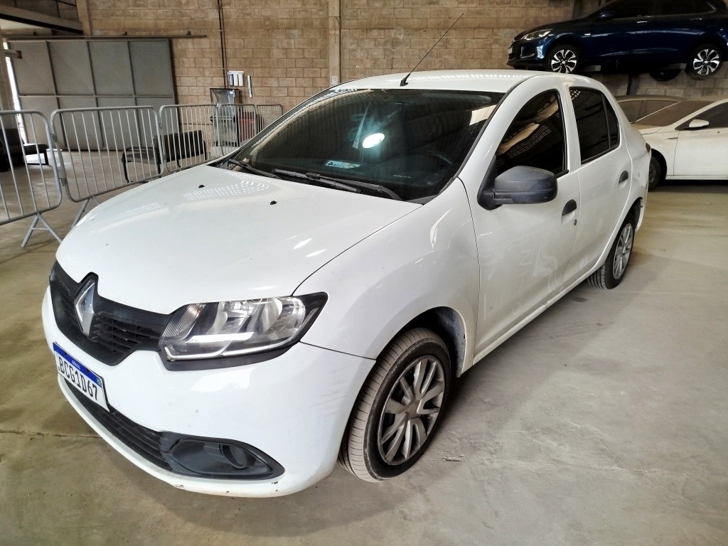 Renault Logan AUTH 1.0, placa B*****7, cor branca, ano 2018/19, RENAVAN 01156899793, funcionando e no estado que se encontra. — foto 4 de 9