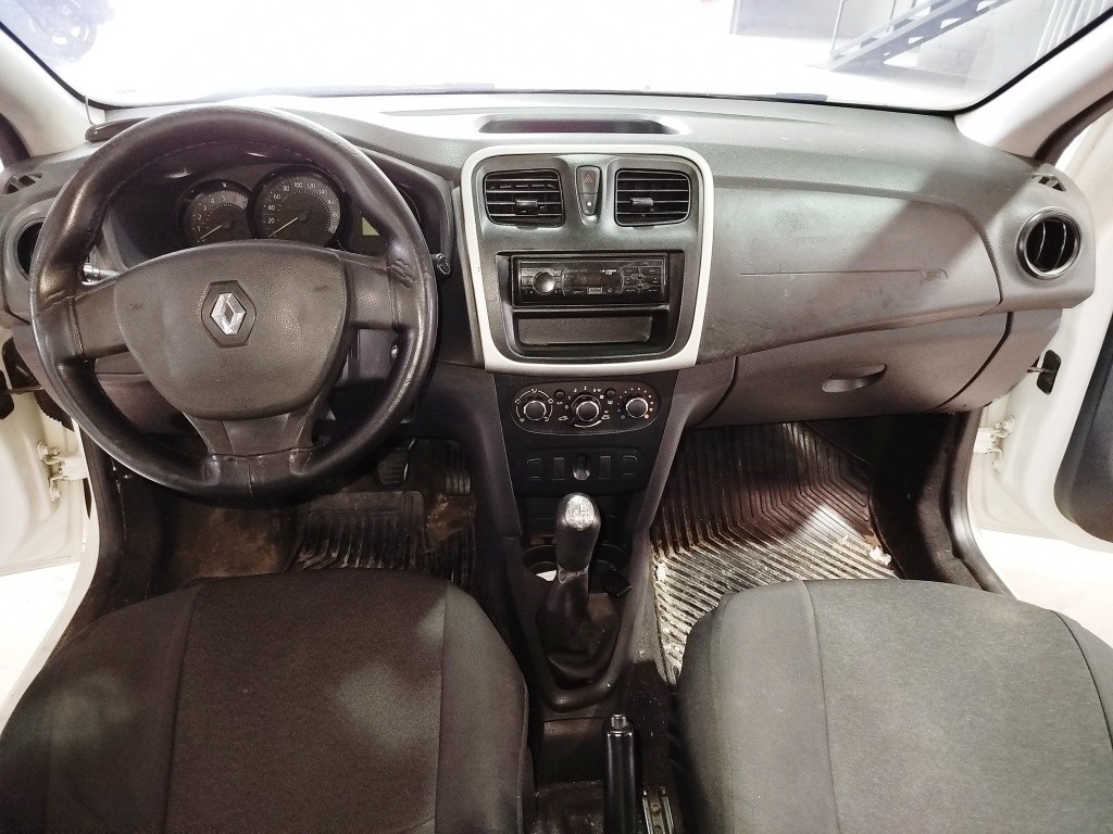 Renault Logan AUTH 1.0, placa B*****7, cor branca, ano 2018/19, RENAVAN 01156899793, funcionando e no estado que se encontra. — foto 5 de 9