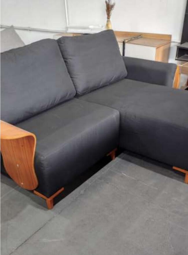 Sofá em L com chaise pinheiros e poltrona fox