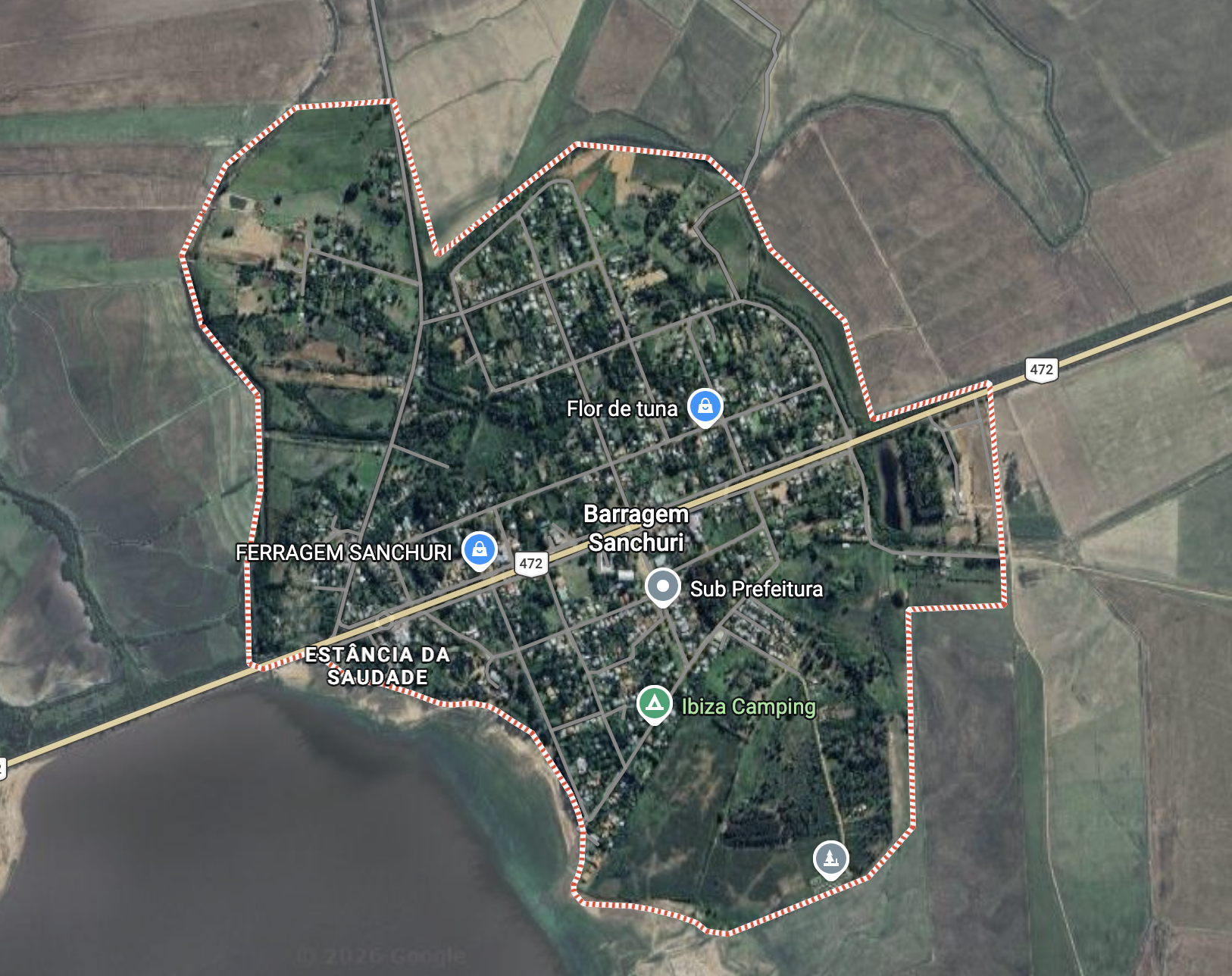 Lote de terreno nº 6, da quadra nº 18 da vila da barragem, no município de uruguaiana, com área total de 1.320,00m2