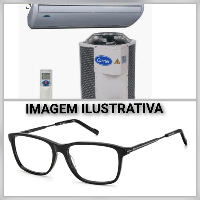 AR CONDICIONADOS SPLIT, BALCÕES COM TAMPA DE VIDRO, CADEIRAS E ARMAÇÕES DE ÓCULOS