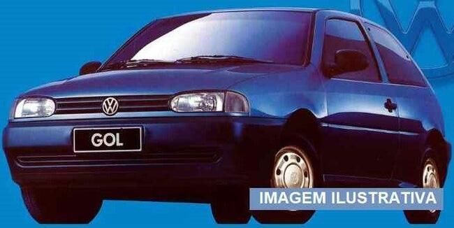 Veículo Volkswagen Gol MI, ano 1997/1998, cor azul