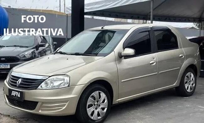 VEÍCULO AUTOMOTOR Renault Logan EXP 1.6, ano 2008/2009, cor Bege.