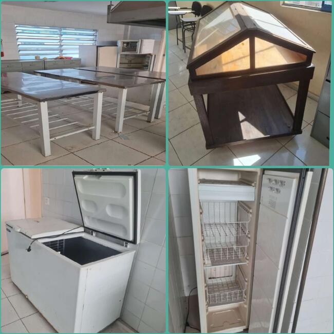 LOTE COM DIVERSAS MERCADORIAS COMO FREEZER, CADEIRAS, MESAS, ESTUFA, TV, FOGÃO INDUSTRIAL E CHURRASQUEIRA - (LEILÃO CAEX 4)