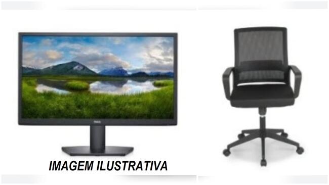 CADEIRAS ESCRITÓRIO COM REGULAGEM E MONITORES P2422 DELL