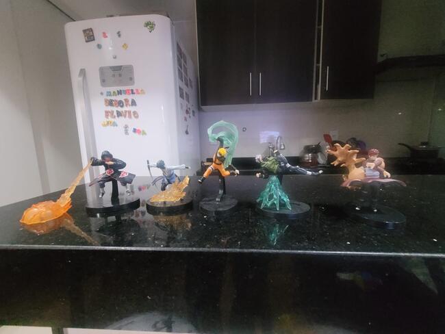 Kit Com 5 Bonecos Itachi, Naruto, Sasuke, Gaara, Kakashi: Naruto Shippuden