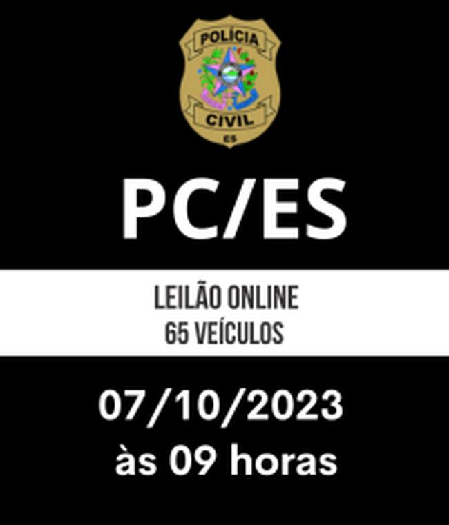 LEILÃO 001/2023 POLICIA CIVIL/ES