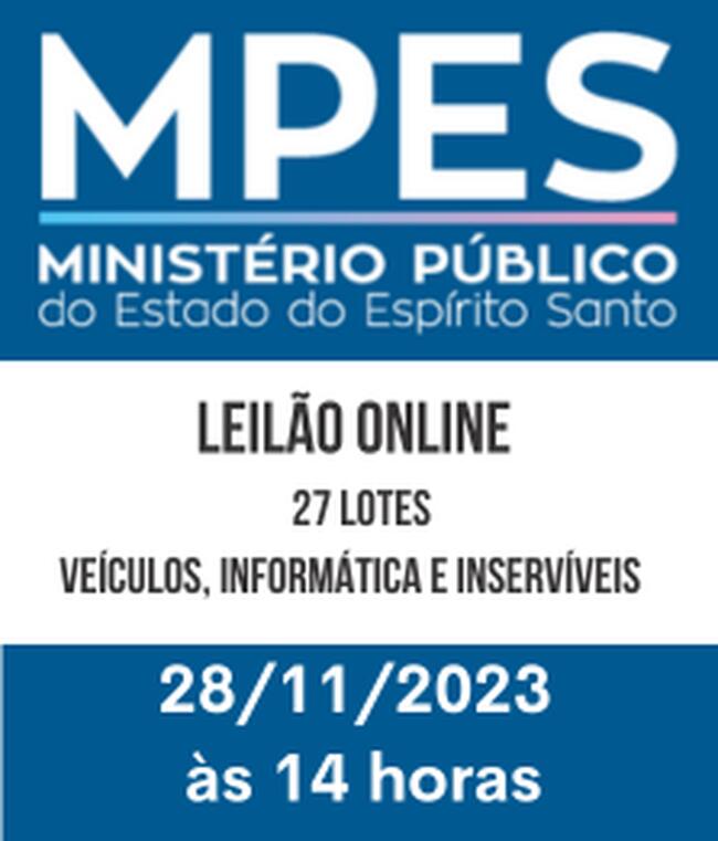 Leilão do Ministério Público/ES 002/2023