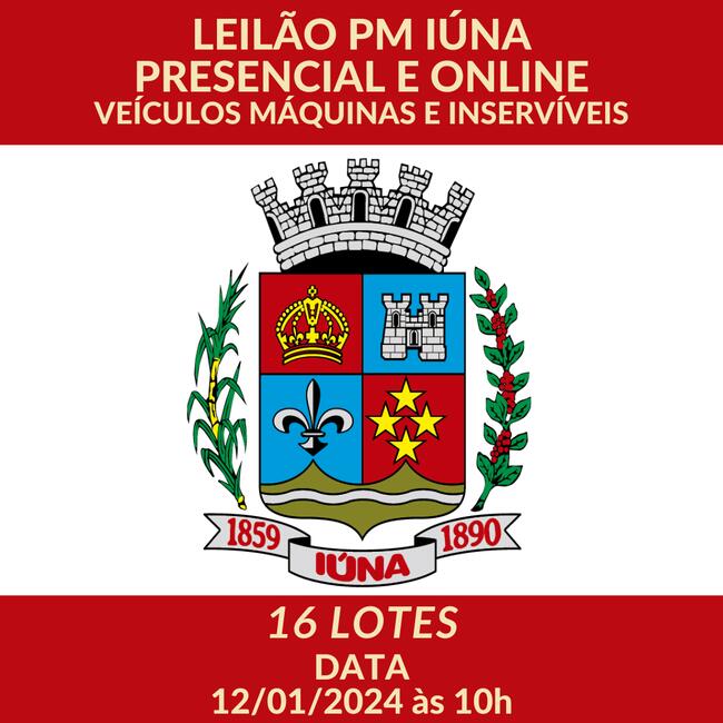 LEILÃO DA PREFEITURA MUNICIPAL DE IÚNA