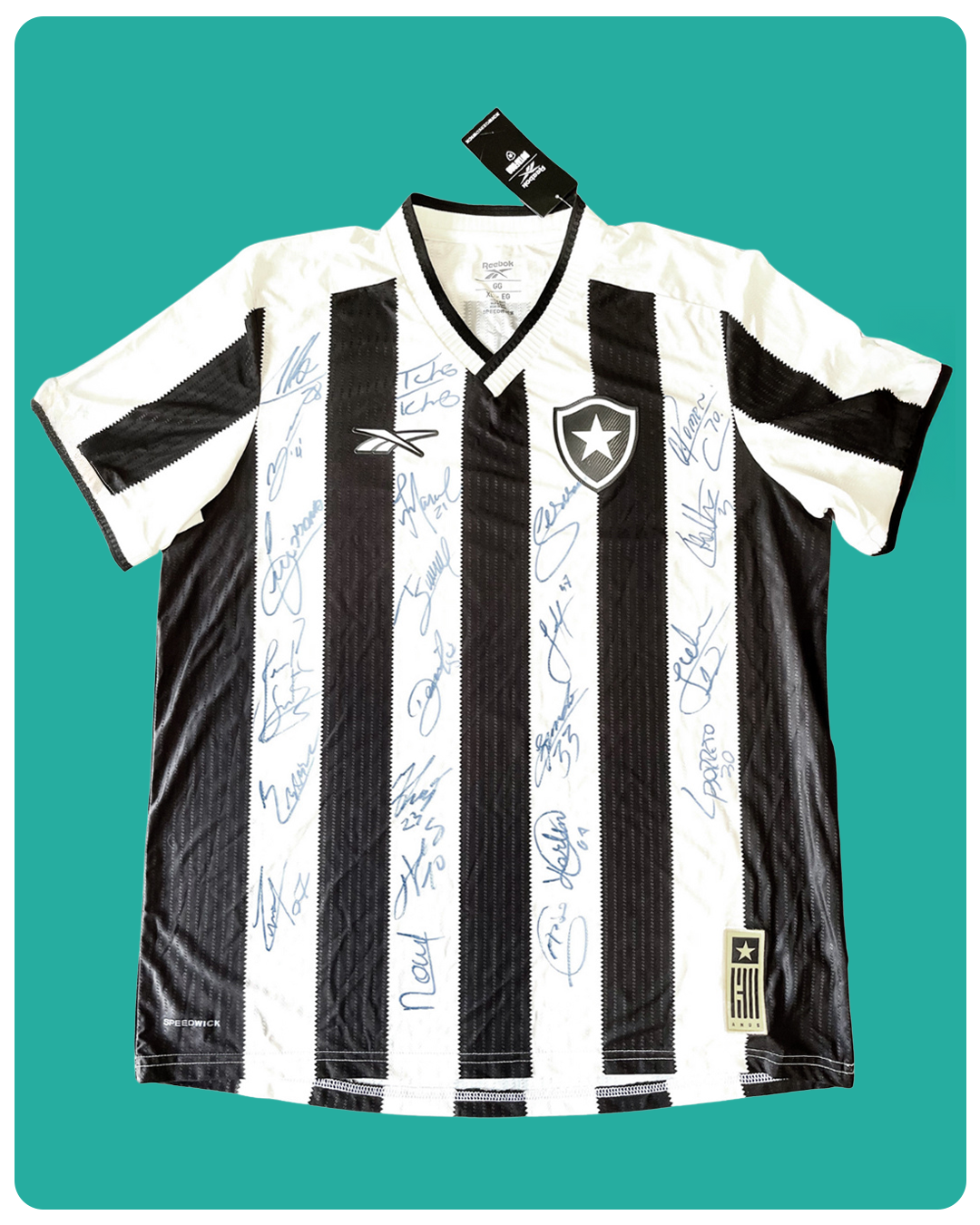 CAMISA HISTÓRICA DO BOTAFOGO AUTOGRAFADA