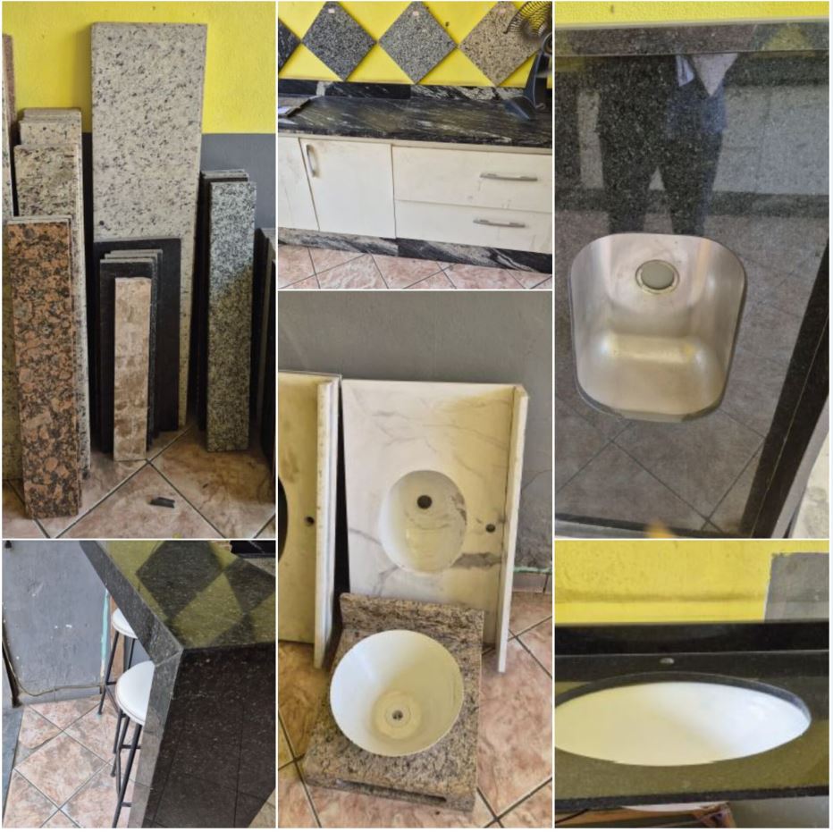 CAEX - BENS DIVERSOS (PEDRAS DE GRANITO, PIA DE COZINHA, LAVATÓRIOS DE BANHEIRO E OUTOS)