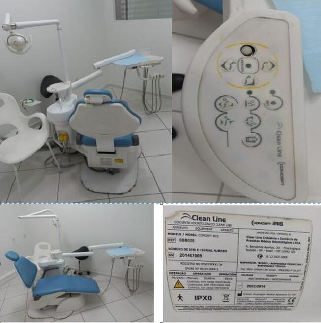 CADEIRA DE DENTISTA/EQUIPO ODONTOLÓGICA, MARCA CLEAN LINE-MODELO CONCEPT IRIS