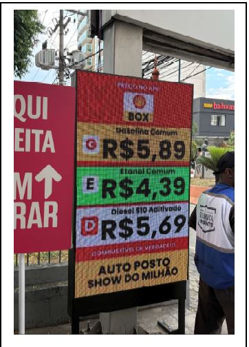 COMBUSTÍVEL - GASOLINA, ETANOL E DIESEL