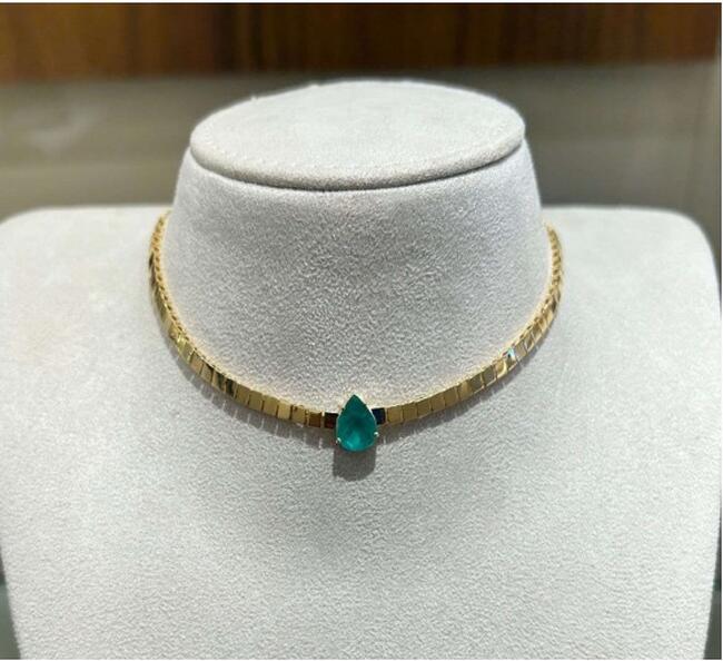 CHOKER OURO AMARELO