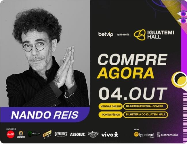 Camarote Solidário 53 - Show do Nando Reis e foto com artista no camarim.
