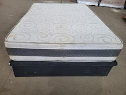 Foto de COLCHÃO CASAL BIFLEX TURQUIA MOLAS ENSACADAS 30X138X188CM - BASE BOX BAÚ CASAL 1,38M PRETO GRAFITE