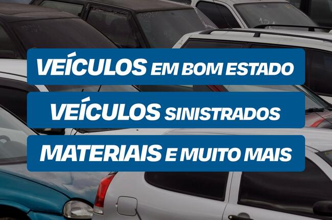 LEILÃO ONLINE E PRESENCIAL DE VEÍCULOS E MATERIAIS
