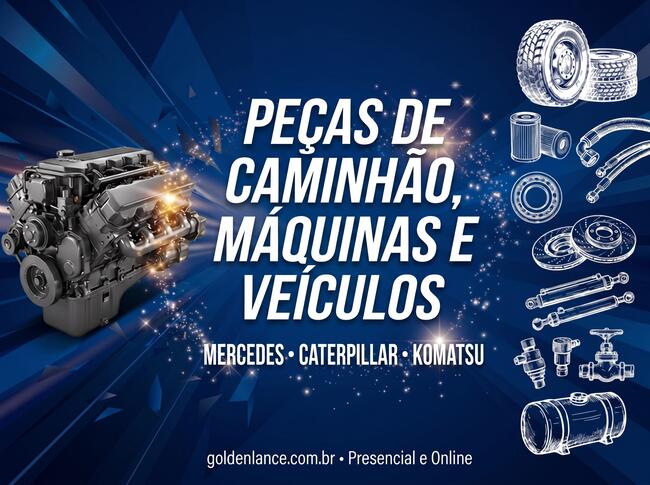 Grande Leilão de Peças e Materiais diversos NOVOS.