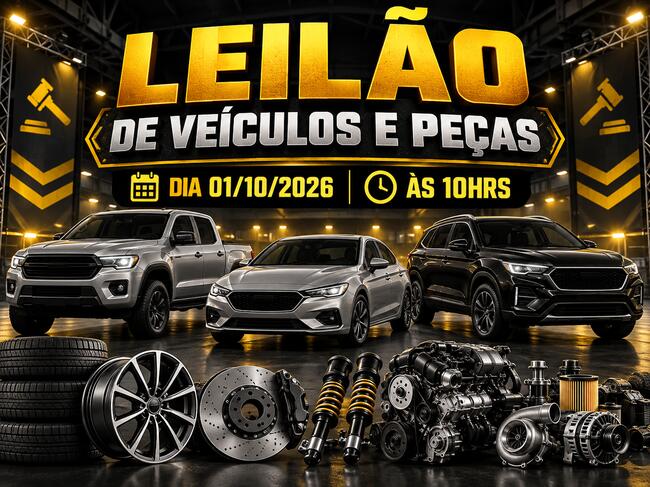 LEILÃO DE VEÍCULOS E PEÇAS