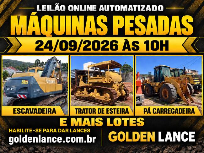 LEILÃO DE MÁQUINAS PESADAS