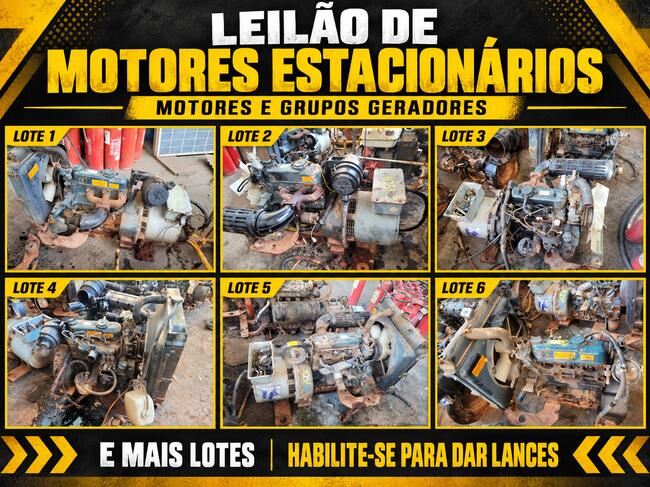 LEILÃO DE MOTORES ESTÁCIONARIOS