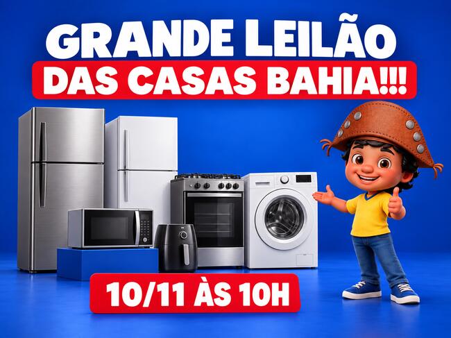 GRANDE LEILÃO DAS CASAS BAHIA!!!
