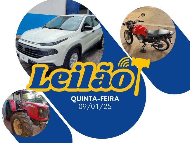 LEILÃO GOLDEN - ONLINE E PRESENCIAL DE VEÍCULOS, MATERIAIS E MÓVEIS DIVERSOS