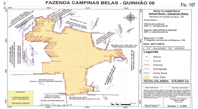 12,5% De Um Imóvel C/ 3,80 Alq. Em Cândido De Abreu/pr, localizado em Cândido De Abreu - PR