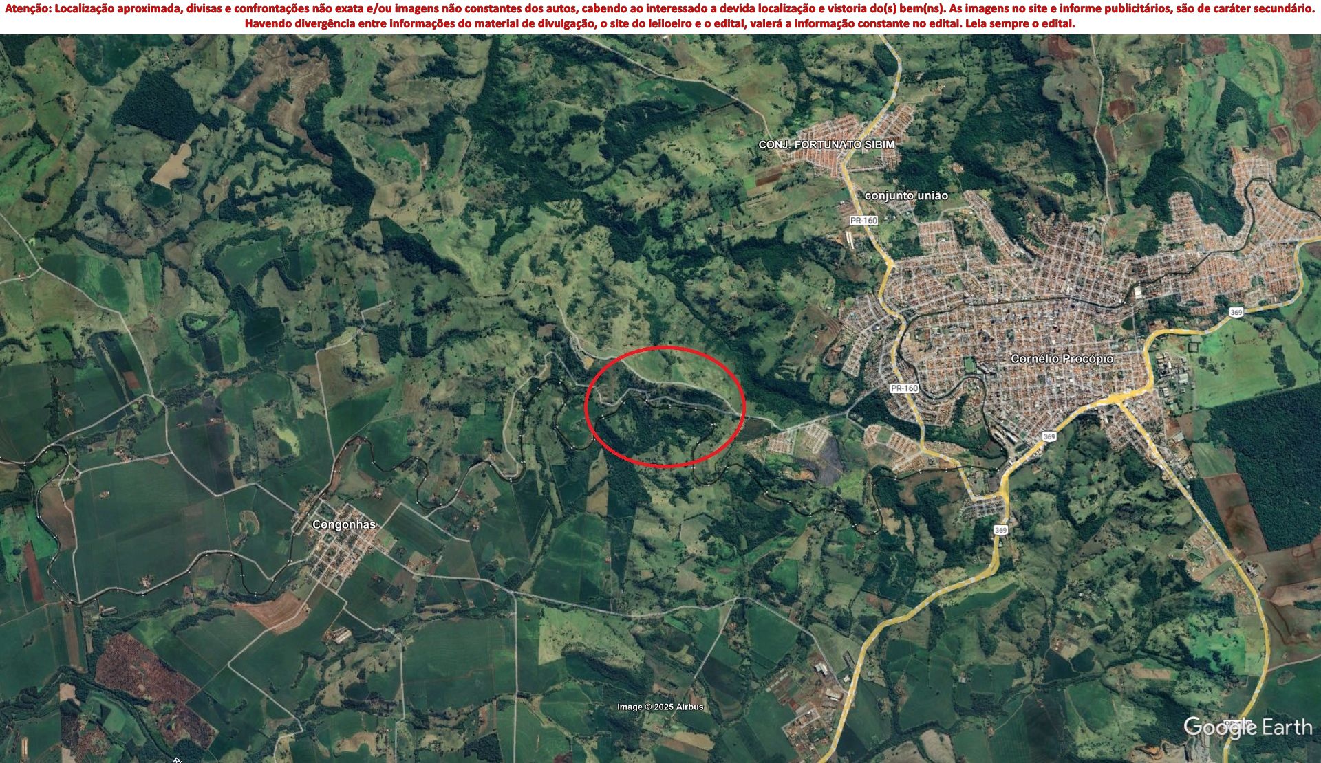 Lote 1.2 - imóvel c/ 1,47 alq. em cornélio procópio/pr