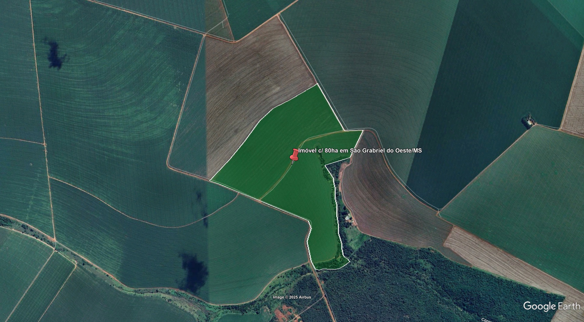 Lote 2.1 - imóvel c/ 80ha em são gabriel do oeste/ms