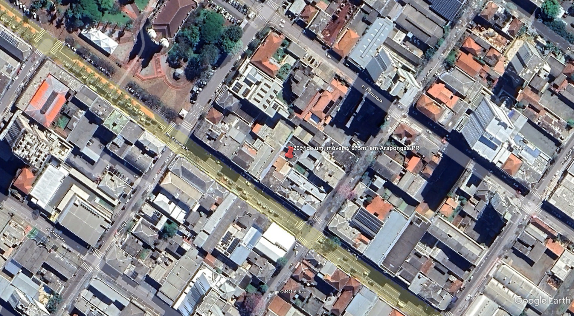 Lote 5.1 - 20% de um imóvel c/ 675m² no centro de arapongas/pr
