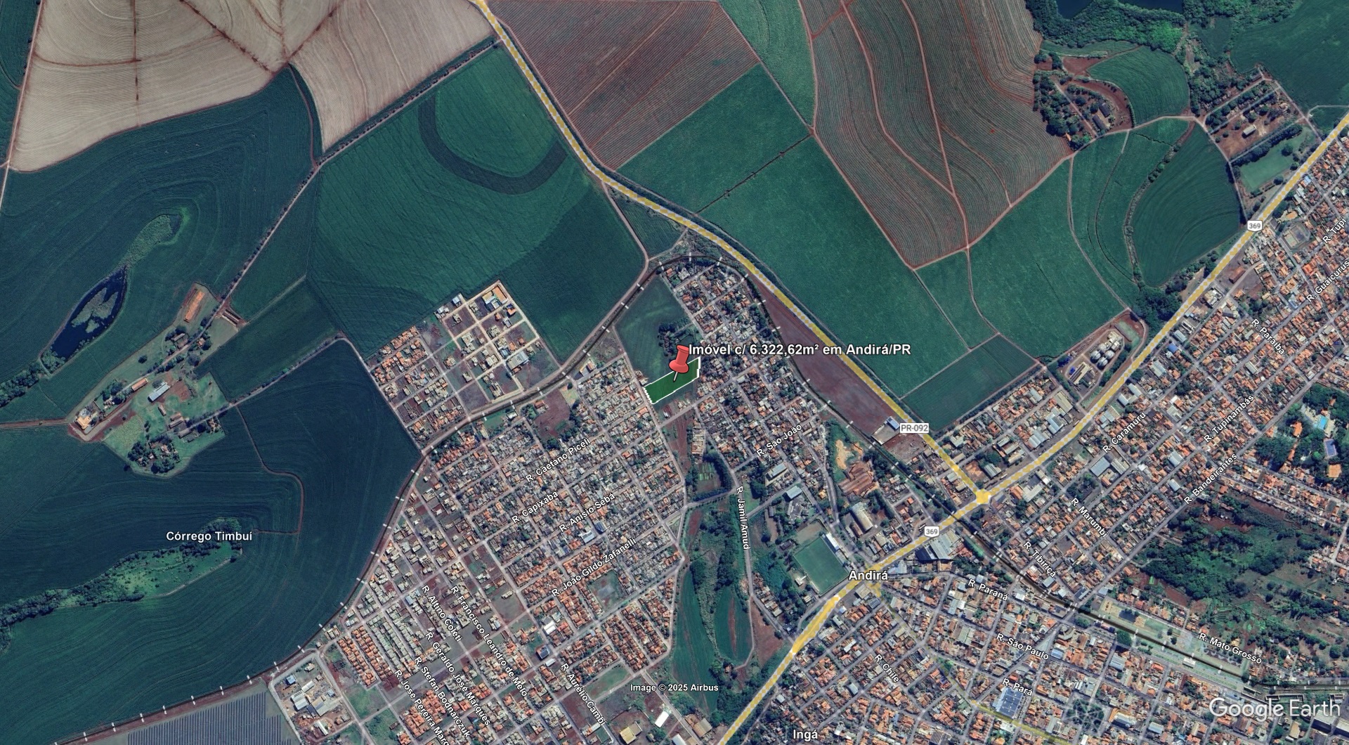 Lote 2.1 - imóvel c/ 6.322,62m² no conj. res. timburi em andirá/pr