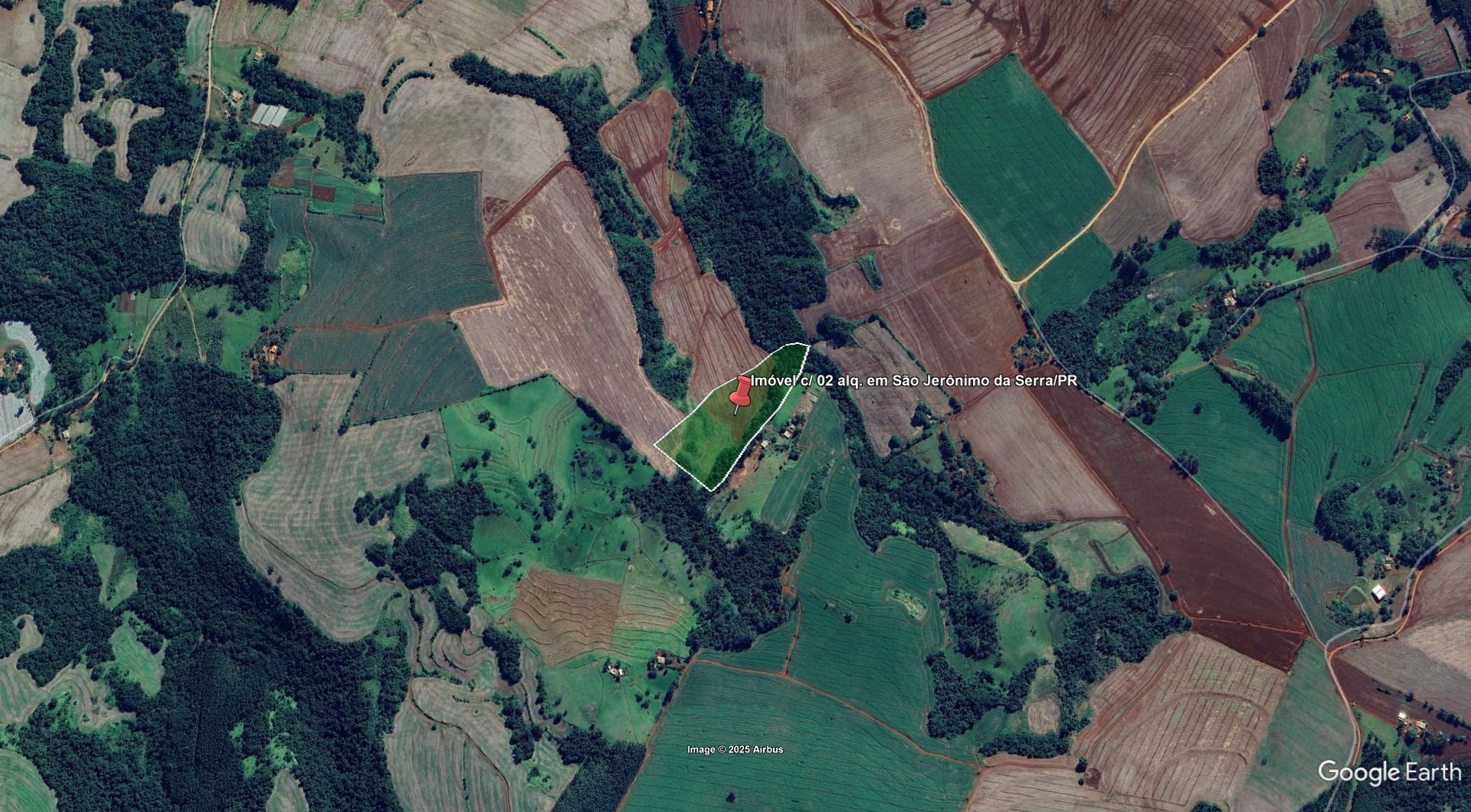 Lote 1.1 - imóvel c/ 02 alq. em são jerônimo da serra/pr