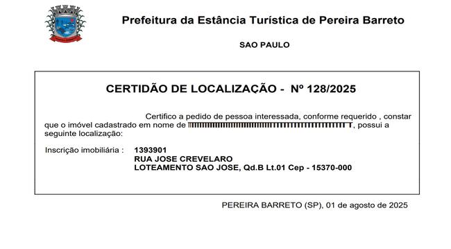 Imóvel C/ 2.500m² No Lot. São José Em Pereira Barreto/sp, localizado em Pereira Barreto - SP