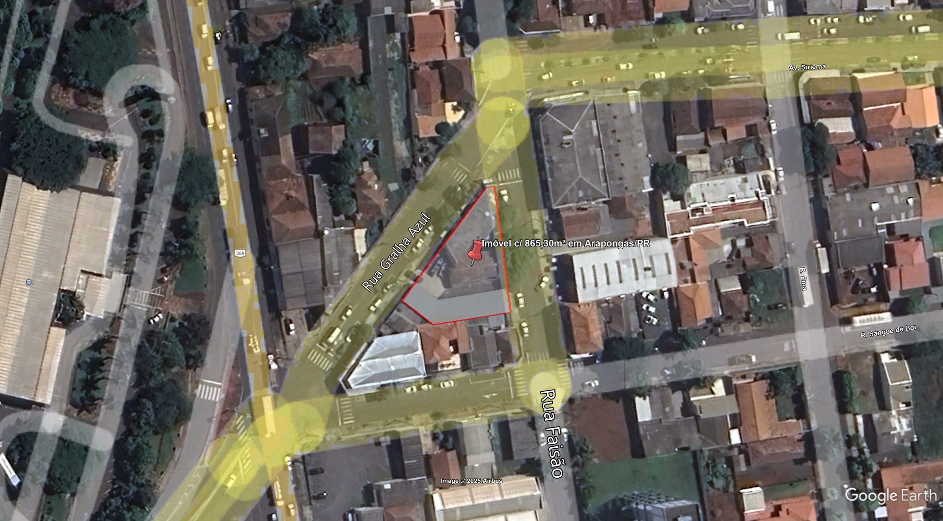 Imóvel c/ 865,30m² na Vila Sampaio em Arapongas/PR - leilão judicial - Arapongas PR - lance mínimo R$ 981.070