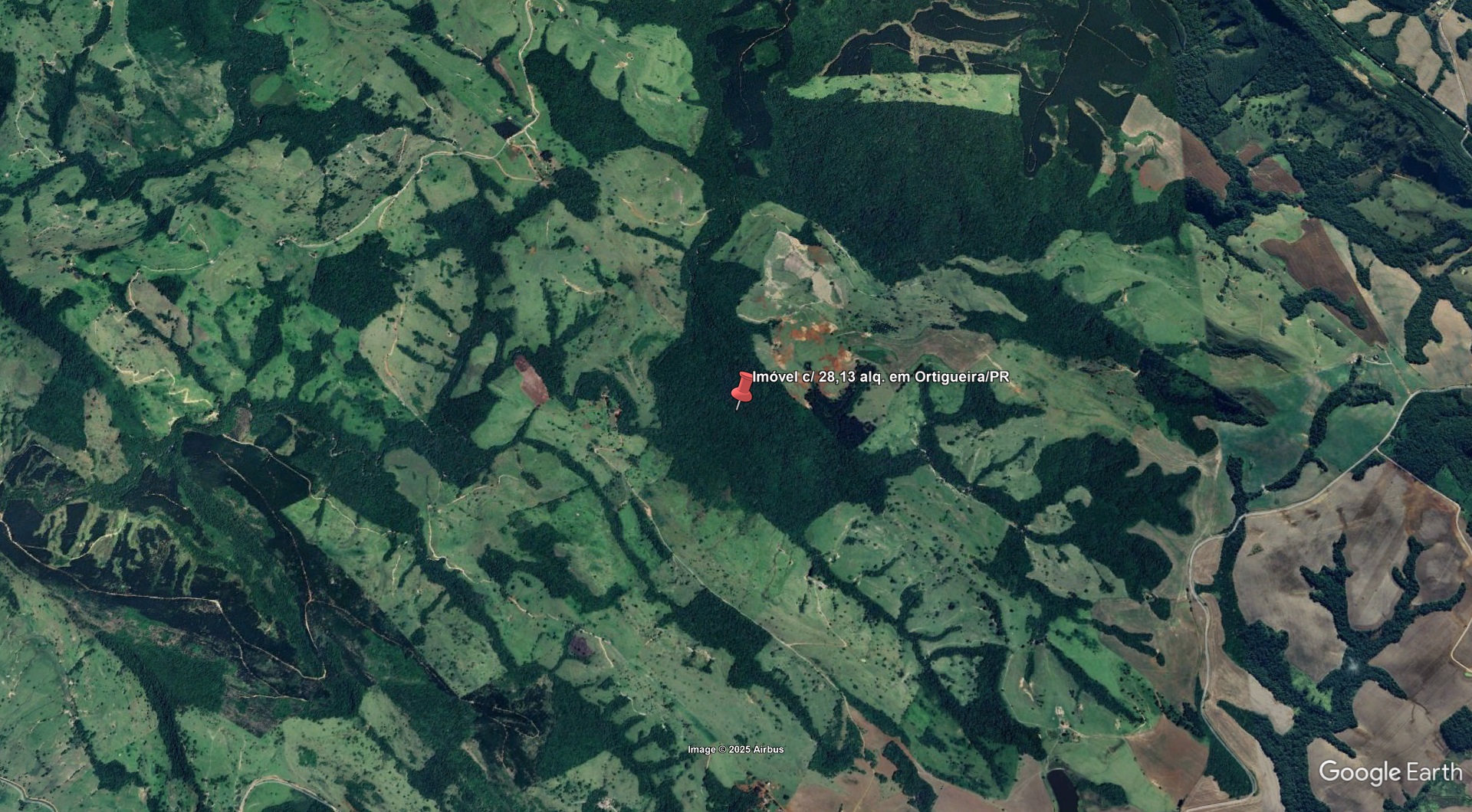 Imóvel c/ 28,13 alq. em Ortigueira/PR - leilão judicial - Ortigueira PR - lance mínimo R$ 973.548