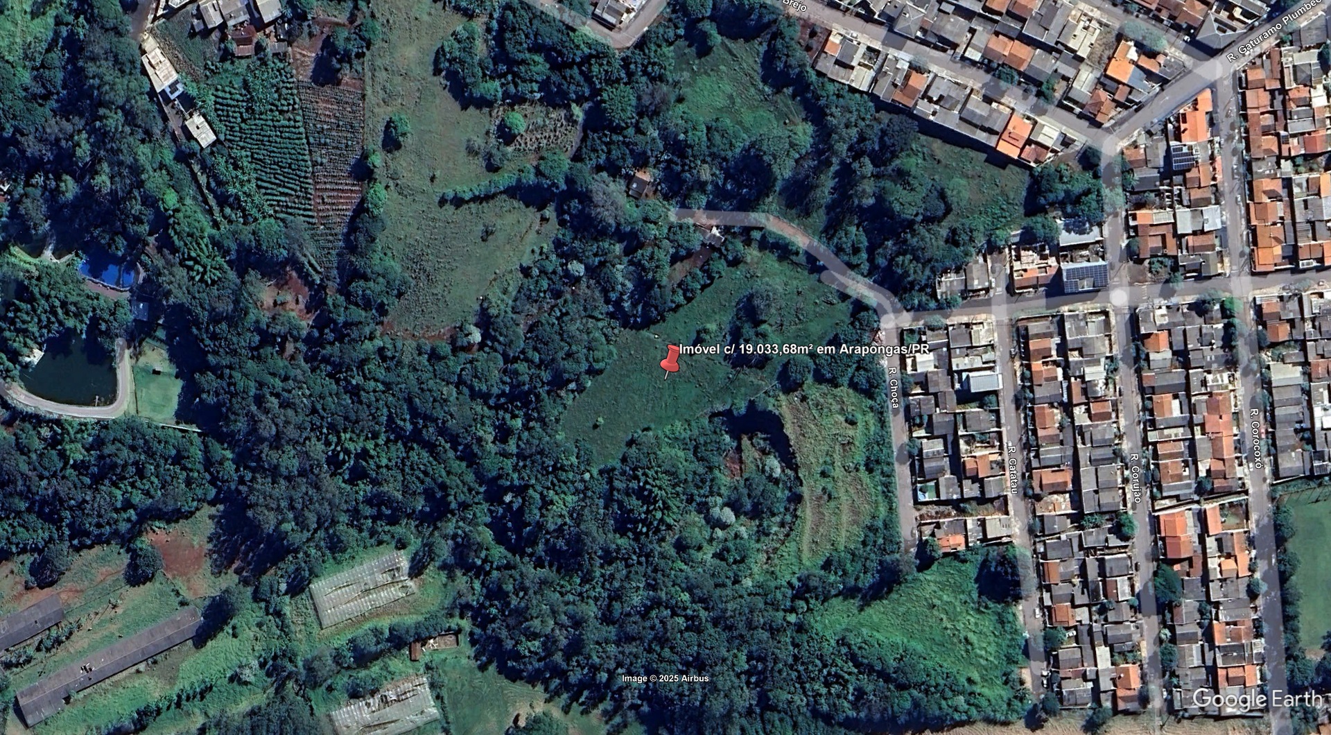 Imóvel c/ 19.033,68m² no Jardim Columbia IV em Arapongas/PR - leilão judicial - Arapongas PR - lance mínimo R$ 425.000