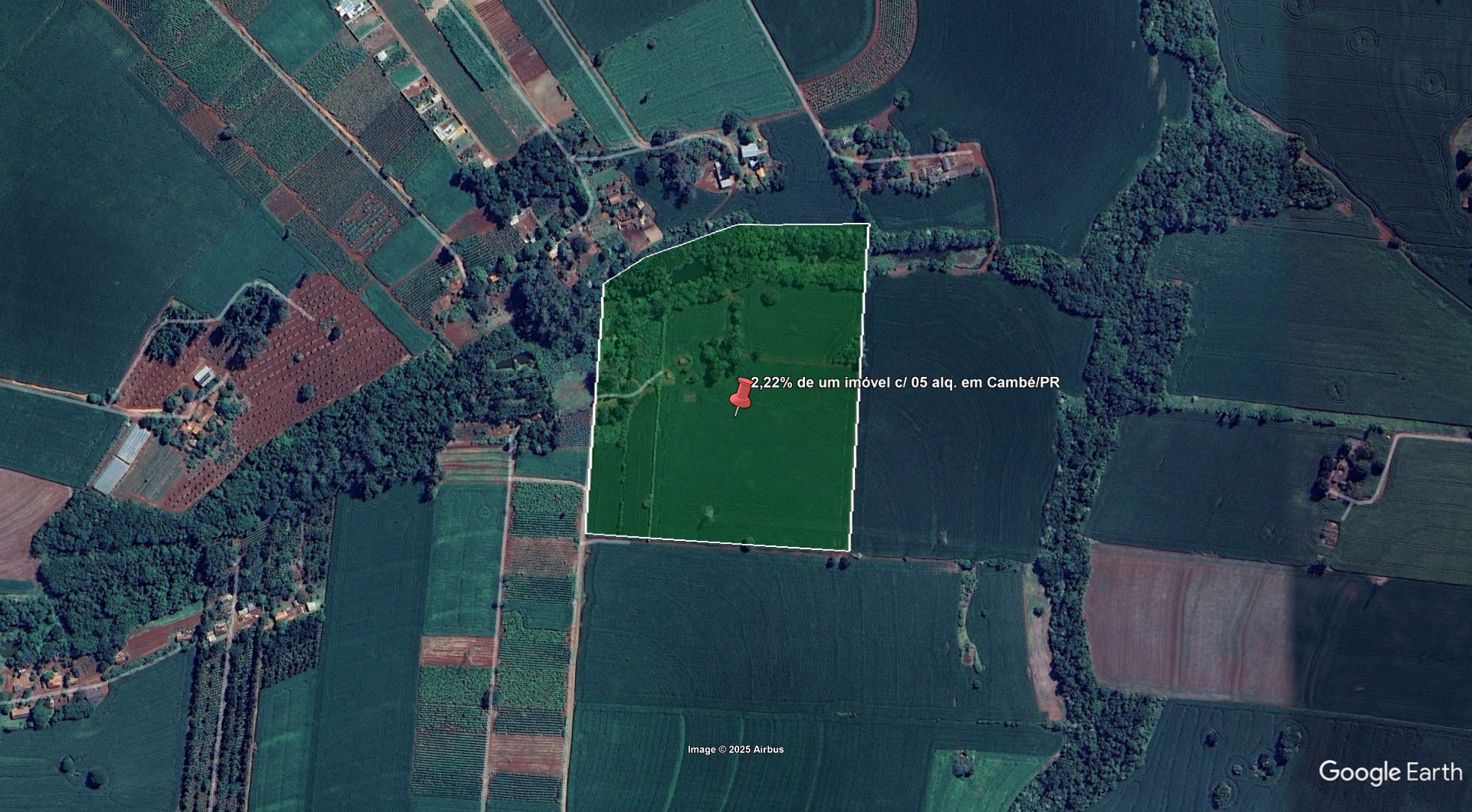 2,22% de um imóvel c/ 05 alq. em Cambé/PR - leilão judicial - Não informado BR - lance mínimo R$ 33.122