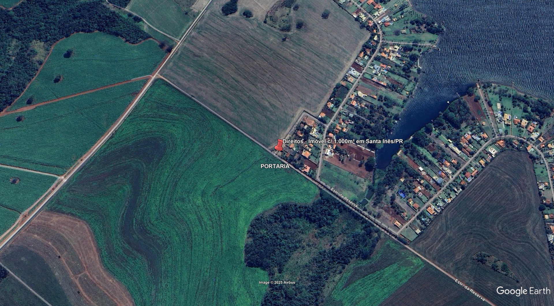 Direitos -  Imóvel c/ 1.000m² em Santa Inês/PR - leilão judicial - Não informado BR - lance mínimo R$ 110.000