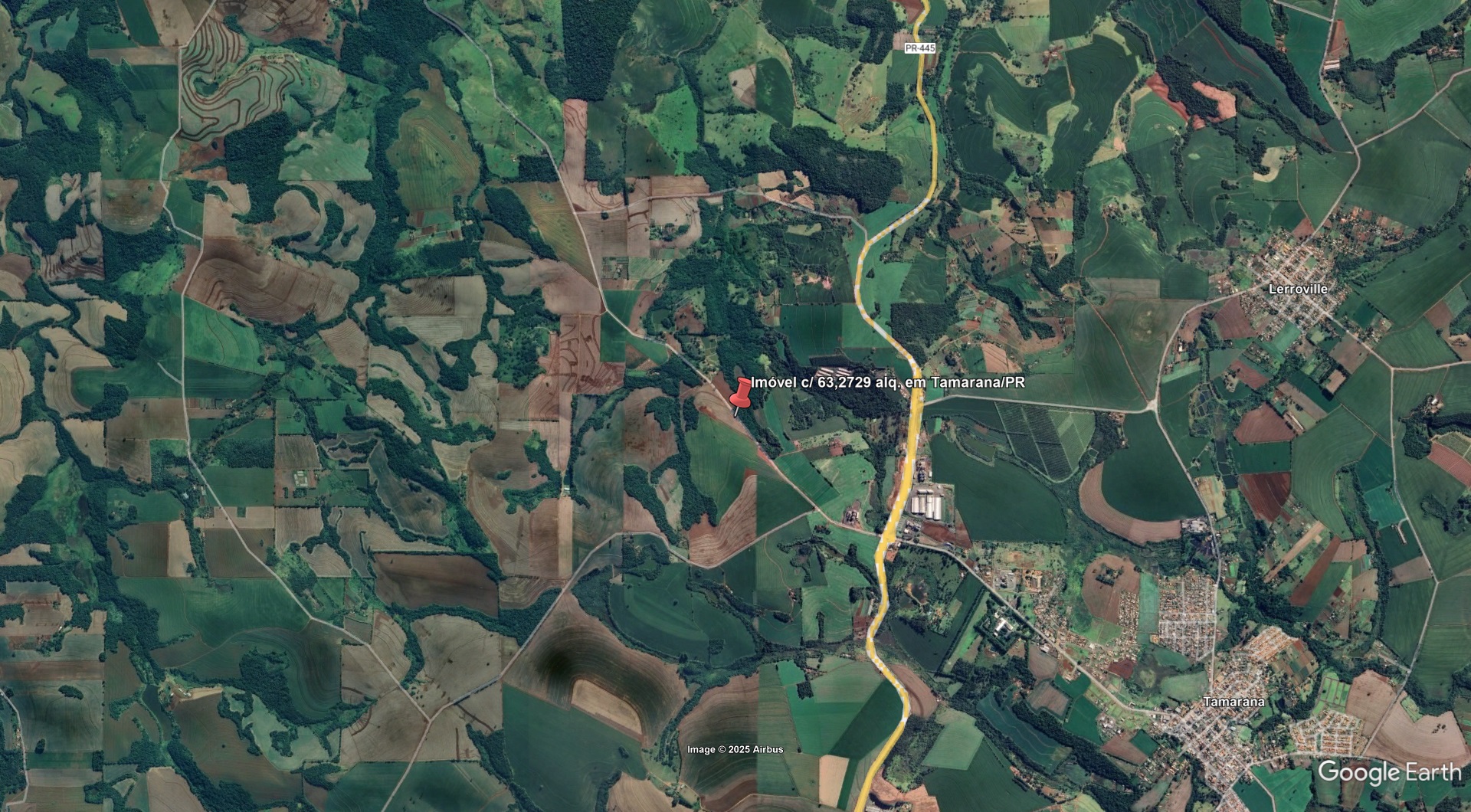 Imóvel c/ 63,2729 alq. em Tamarana/PR - leilão judicial - Tamarana PR - lance mínimo R$ 15.872.903