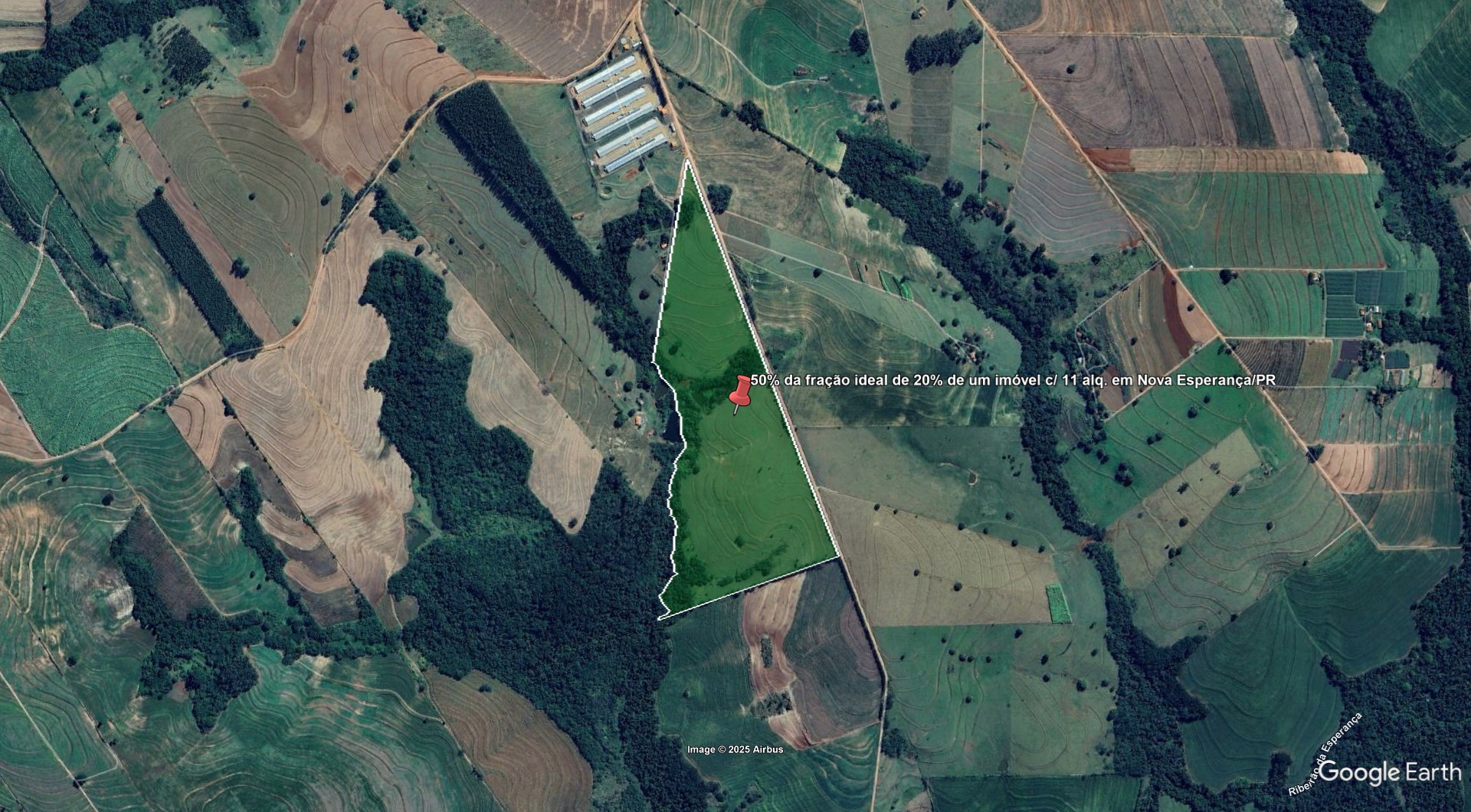 50% da fração ideal de 20% de um imóvel c/ 11 alq. em Nova Esperança/PR - leilão judicial - Não informado BR - lance mínimo R$ 99.000