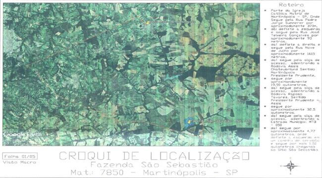 Parte Ideal C/ 44,5065 Alq. Em Martinópolis/sp, localizado em Martinópolis - SP