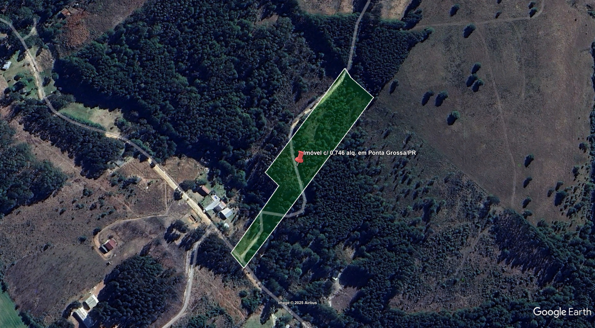 Imóvel c/ 0,746 alq. em Ponta Grossa/PR - leilão judicial - Ponta Grossa PR - lance mínimo R$ 332.000