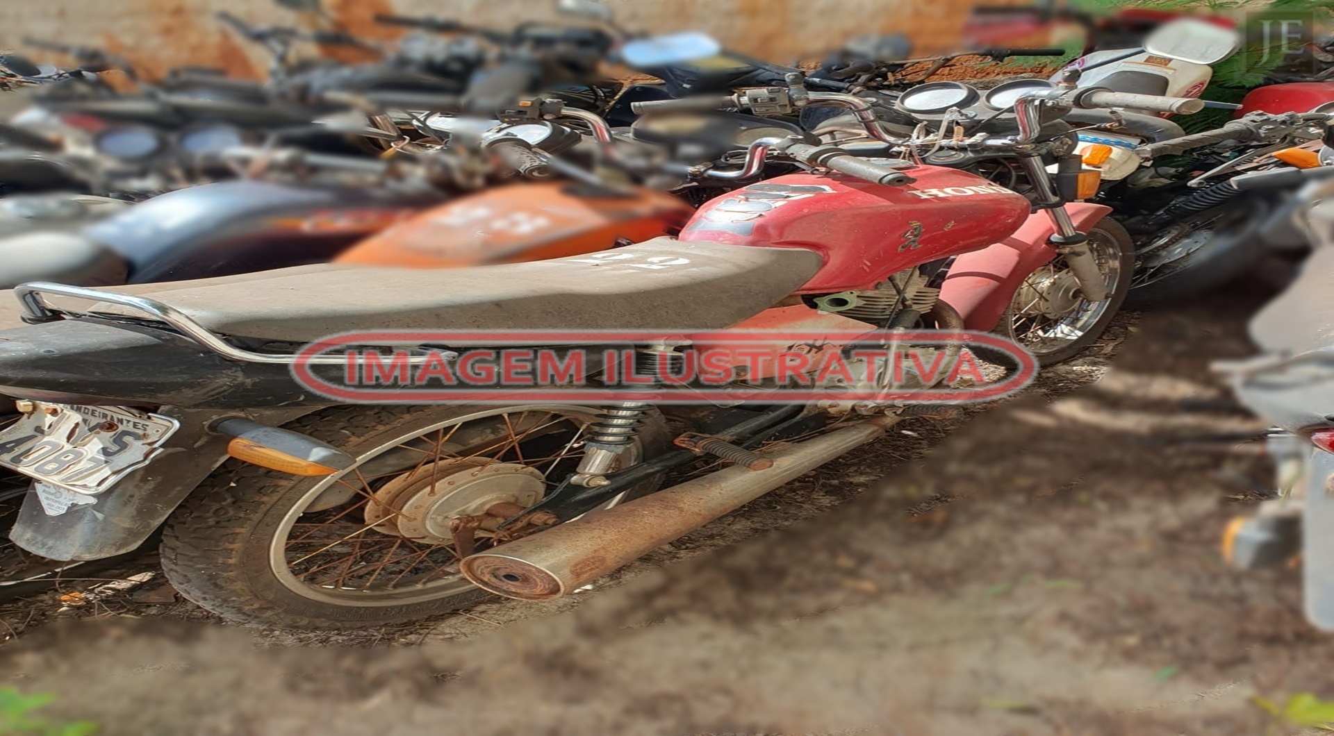 SUCATA - Honda CG 125 em Japira/PR - leilão judicial - Japira PR - lance mínimo R$ 240