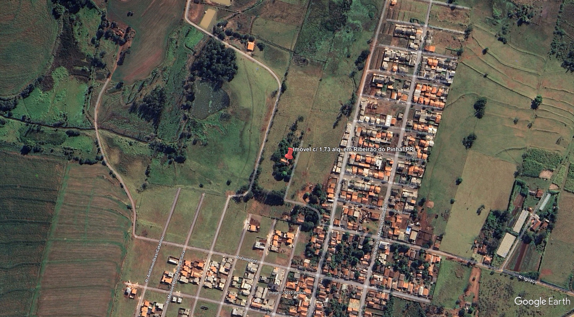 Imóvel c/ 1,73 alq. em Ribeirão do Pinhal/PR - leilão judicial - Não informado BR - lance mínimo R$ 298.833