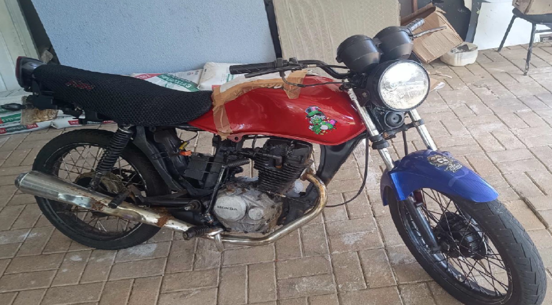 Sucata - Honda CG 125 Fan em Barracão/PR - leilão judicial - Não informado BR - lance mínimo R$ 240