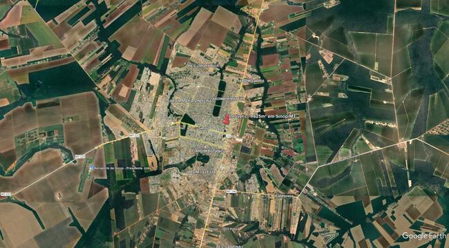 Imóvel C/ 1.625m² No Res. Norte Em Sinop/mt, localizado em Sinop - MT, bairro Setor Residencial Norte