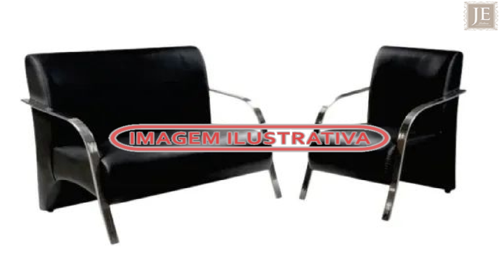 02 poltronas/sofás estofados - leilão judicial - Não informado BR - lance mínimo R$ 1.200